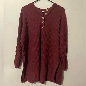 FREE PEOPLE Around The Clock Womens Pullover Sweater